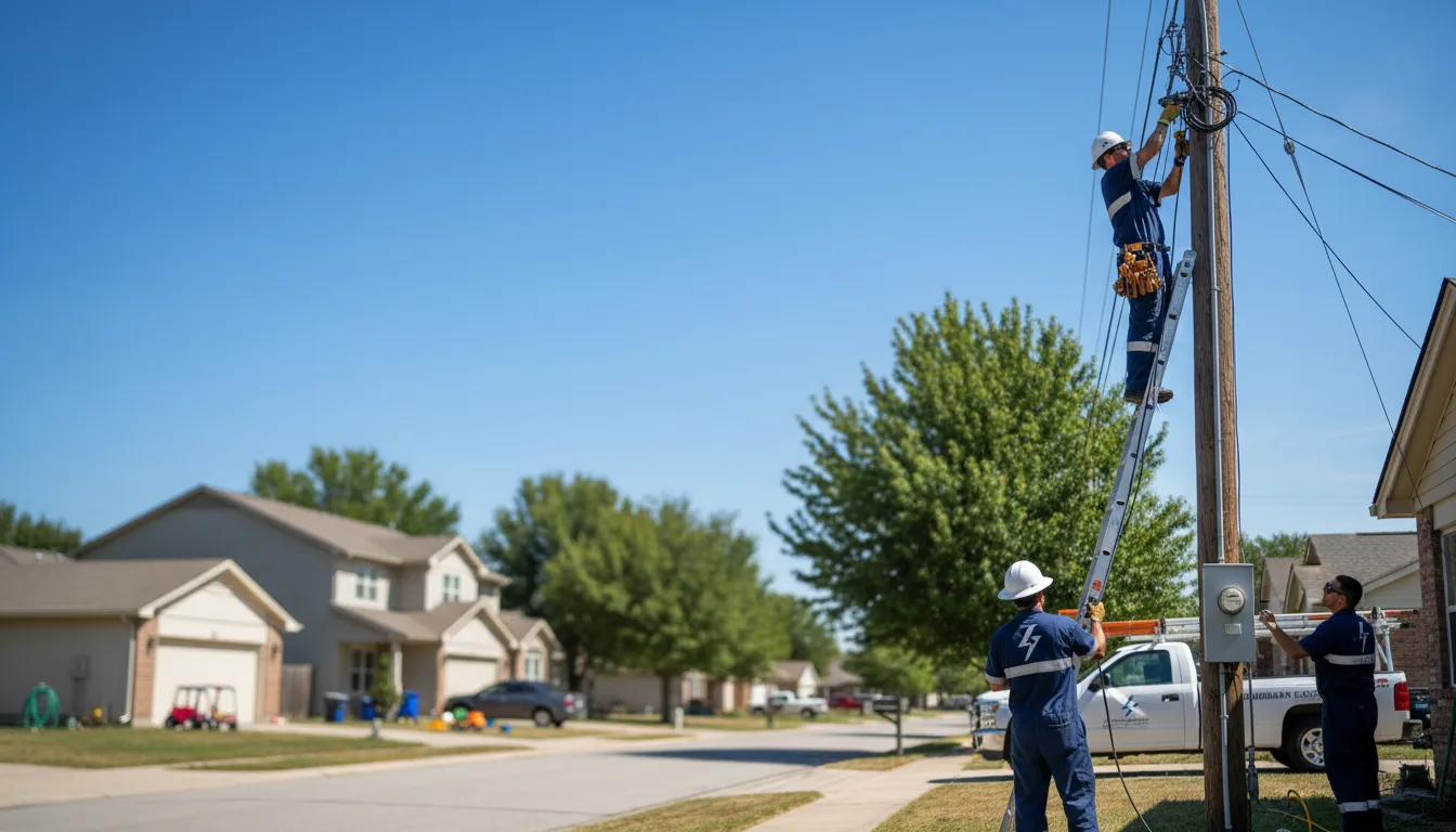 Residential electrician providing installation services in Mound Valley, KS